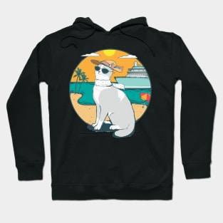 Sassy Cat on the Beach Hoodie